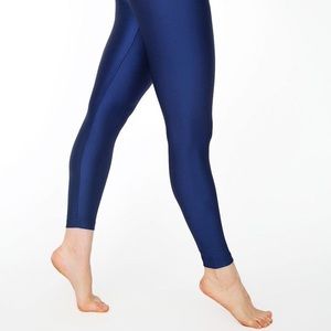 American Apparel Navy Nylon Leggings